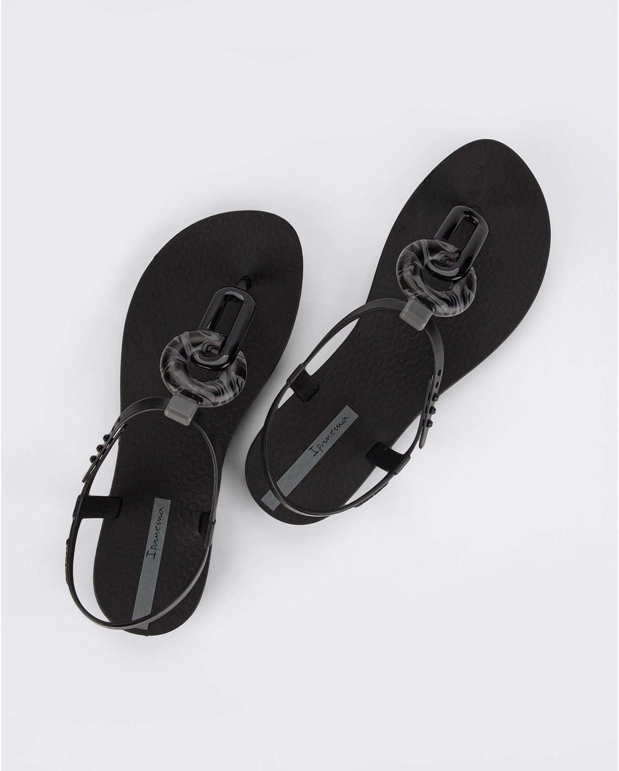 imageIpanema Womens Connect Sandal  Comfortable Stylish ampamp Versatile Summer FootwearClass Marble  BlackGrey