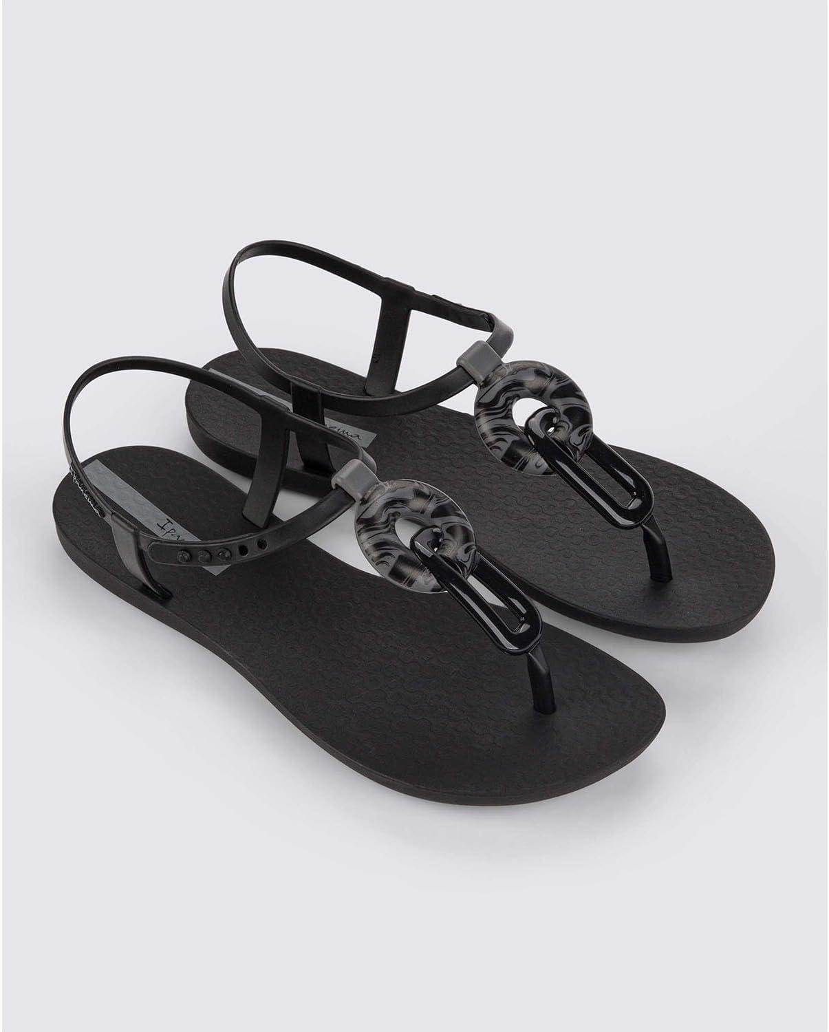 imageIpanema Womens Connect Sandal  Comfortable Stylish ampamp Versatile Summer FootwearClass Marble  BlackGrey