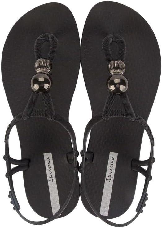 imageIpanema Womens Disco Collection  Fashionable Comfortable Versatile ampamp EcoFriendly Summer FootwearClass Spheres  BlackSilver