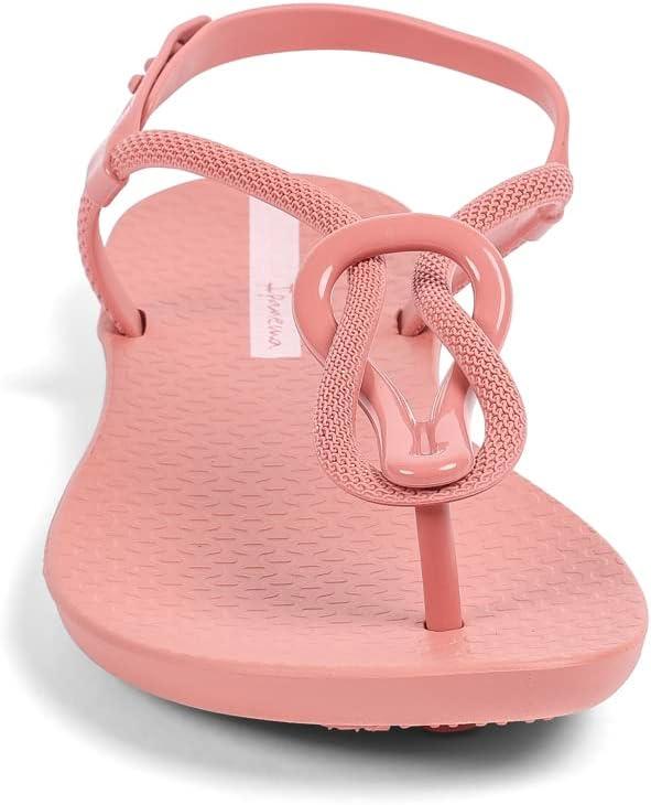 imageIpanema Womens Trendy Sandals  Comfortabe and Stylish TStrap Flat Sandals with Adjustable Ankle Strap ClosureTrendy Fem  PinkPink
