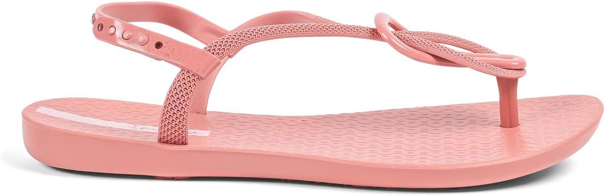 imageIpanema Womens Trendy Sandals  Comfortabe and Stylish TStrap Flat Sandals with Adjustable Ankle Strap ClosureTrendy Fem  PinkPink