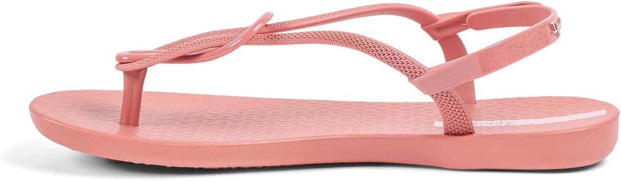 imageIpanema Womens Trendy Sandals  Comfortabe and Stylish TStrap Flat Sandals with Adjustable Ankle Strap ClosureTrendy Fem  PinkPink