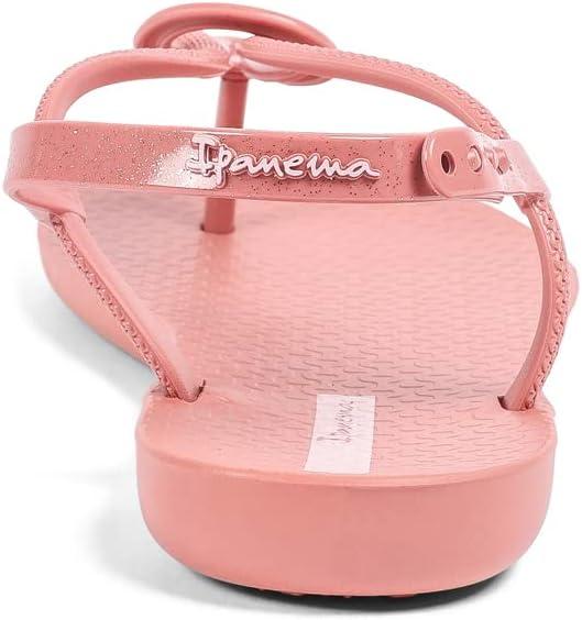 imageIpanema Womens Trendy Sandals  Comfortabe and Stylish TStrap Flat Sandals with Adjustable Ankle Strap ClosureTrendy Fem  PinkPink