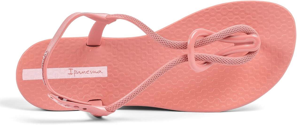 imageIpanema Womens Trendy Sandals  Comfortabe and Stylish TStrap Flat Sandals with Adjustable Ankle Strap ClosureTrendy Fem  PinkPink