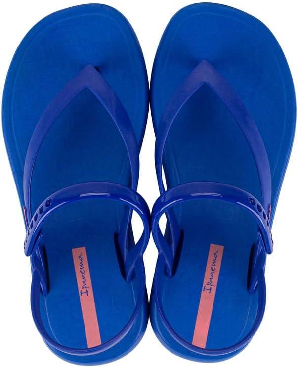 imageIpanema Womens Verano Sandal  Womens Platform Sandals Thong Sandal with Adjustable Ankle Strap Low Wedges PVC Sandals for WomenBlueBluePurple