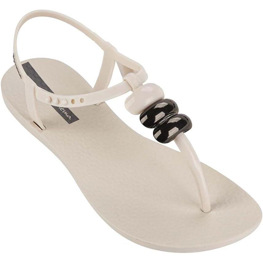 imageIpanema Womens Disco Collection  Fashionable Comfortable Versatile ampamp EcoFriendly Summer FootwearClass Sandal  BeigeMetallic Grey