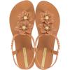 imageIpanema Duo Flowers Fem Womens Sandals  Comfy Open Toe Sandals for Women Thong Sandals wTStrap Adjustable Ankle Strap Floral Design Dressy Sandals Summer Dress SandalsBrownYellow