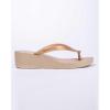 imageIpanema Selfie Womens Platform Flip Flops  Comfortable and Trendy Summer Platform Thong Sandals Wedge Sandals Summer Dress Sandals Dressy Flip Flops with Arch Support NonSlipBeigeGold