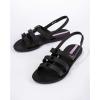 imageIpanema Style Womens Sandals  Flat Sandals with Adjustable Back Strap Strappy Sandals for Women PVC Sandals for Women Water Resistant Shoes Easy to CleanBlack