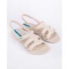 imageIpanema Style Womens Sandals  Flat Sandals with Adjustable Back Strap Strappy Sandals for Women PVC Sandals for Women Water Resistant Shoes Easy to CleanBeigeBeige