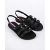 imageIpanema Style Womens Sandals  Flat Sandals with Adjustable Back Strap Strappy Sandals for Women PVC Sandals for Women Water Resistant Shoes Easy to CleanBlack