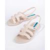 imageIpanema Style Womens Sandals  Flat Sandals with Adjustable Back Strap Strappy Sandals for Women PVC Sandals for Women Water Resistant Shoes Easy to CleanBeigeBeige