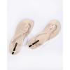 imageIpanema Womens Trendy Sandals  Comfortabe and Stylish TStrap Flat Sandals with Adjustable Ankle Strap ClosureTrendy Fem  BeigeBeige