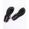 imageIpanema Womens Trendy Sandals  Comfortabe and Stylish TStrap Flat Sandals with Adjustable Ankle Strap ClosureTrendy Fem  BlackBlackLilac