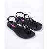imageIpanema Womens Trendy Sandals  Comfortabe and Stylish TStrap Flat Sandals with Adjustable Ankle Strap ClosureTrendy Fem  BlackBlackLilac