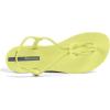 imageIpanema Womens Trendy Sandals  Comfortabe and Stylish TStrap Flat Sandals with Adjustable Ankle Strap ClosureTrendy Fem  YellowYellow