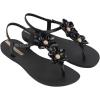 imageIpanema Duo Flowers Fem Womens Sandals  Comfy Open Toe Sandals for Women Thong Sandals wTStrap Adjustable Ankle Strap Floral Design Dressy Sandals Summer Dress SandalsBlackBeige