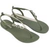 imageIpanema Salty Womens Sandals  Lace Up Sandals for Women Dressy Sandals with Sea Shells TStrap Thong Sandals Tie Up Sandals Flat Sandals Summer Dress Sandals ComfortableGreenBeigeSilver