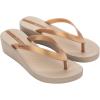 imageIpanema Selfie Womens Platform Flip Flops  Comfortable and Trendy Summer Platform Thong Sandals Wedge Sandals Summer Dress Sandals Dressy Flip Flops with Arch Support NonSlipBeigeGold