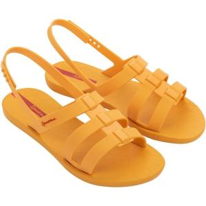 imageIpanema Style Womens Sandals  Flat Sandals with Adjustable Back Strap Strappy Sandals for Women PVC Sandals for Women Water Resistant Shoes Easy to CleanYellowYellow