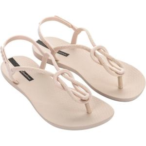 imageIpanema Womens Trendy Sandals  Comfortabe and Stylish TStrap Flat Sandals with Adjustable Ankle Strap ClosureTrendy Fem  BeigeBeige