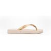 imageIpanema Ana Collection Flip Flops for Women Cute Comfortable Brazilian Beach SandalsBeigeGold