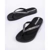 imageIpanema Ana Collection Flip Flops for Women Cute Comfortable Brazilian Beach SandalsBlackGlitter Black
