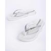 imageIpanema Ana Collection Flip Flops for Women Cute Comfortable Brazilian Beach SandalsWhiteSilver