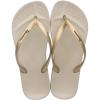 imageIpanema Ana Collection Flip Flops for Women Cute Comfortable Brazilian Beach SandalsBeigeGold