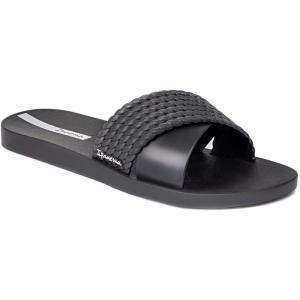 imageIpanema Womens Street II Slides  Comfortable and Trendy SlipOn Sandals Flip Flops for Women with Wide Minimalist Crisscross UpperStreet Ii  BlackBlack
