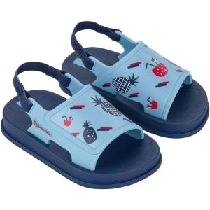 imageIpanema Soft Baby Sandals  Lightweight OpenToe Toddler Sandals Elastic Slingback Strap Cute Prints Unisex Flexible Easy OnOff Easy to Clean Water Resistant PVC BlueLight Blue