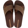 imageIpanema Womens Street II Slides  Comfortable and Trendy SlipOn Sandals Flip Flops for Women with Wide Minimalist Crisscross UpperBrownBrown