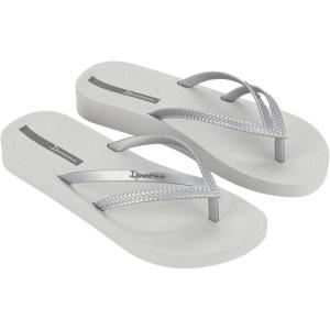 imageIpanema Womens Bossa Flip Flops  Comfortable and Stylish Slipon Sandals for Women with Woven YStrap DesignGreySilver
