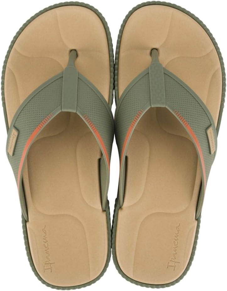imageIpanema Vintage Mens Flip Flops  Cushioned Foam Flip Flops for Men Mens Flip Flops with Arch Support Thick Strap Thong Sandals for Men Water Resistant EVA InsoleOutsole