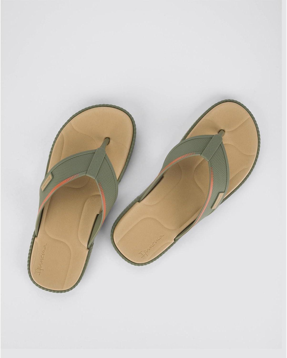 imageIpanema Vintage Mens Flip Flops  Cushioned Foam Flip Flops for Men Mens Flip Flops with Arch Support Thick Strap Thong Sandals for Men Water Resistant EVA InsoleOutsole