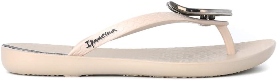 imageIpanema Womens Wave Heart Flip FlopBeigeBlack