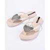 imageIpanema Womens Wave Heart Flip FlopBeigeSilver