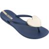 imageIpanema Womens Wave Heart Flip FlopNavyGold