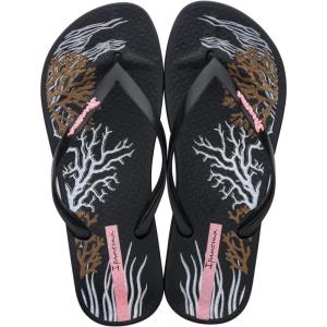 imageIpanema Womens Ana Glossy Flip Flop  Comfortable ampamp Stylish Summer Sandal with Anatomic Footbed ampamp NonSlip SoleBlackWhite