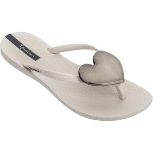 imageIpanema Womens Wave Heart Flip FlopBeigeBlack