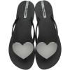 imageIpanema Womens Wave Heart Flip FlopBlack