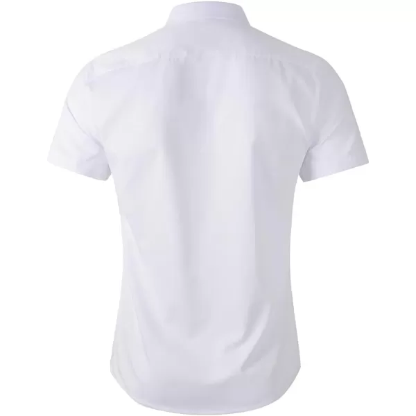 Beninos Mens Short Sleeve Dress Shirt5619 White
