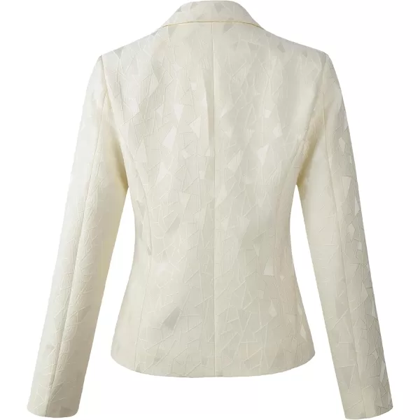 Beninos Womens 34 Sleeve Lightweight Office Work Suit Jacket Blazer1908 White