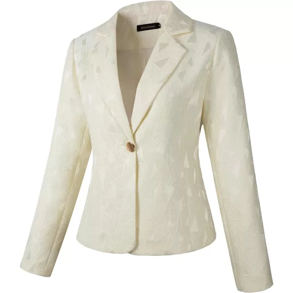 Beninos Womens 34 Sleeve Lightweight Office Work Suit Jacket Blazer1908 White