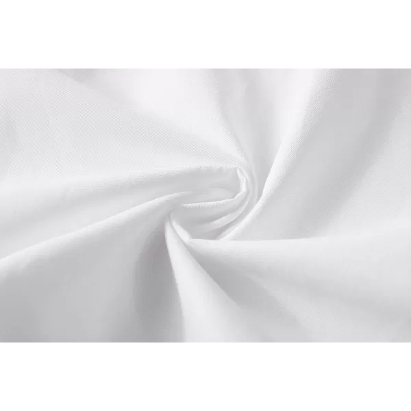 Beninos Mens Slim Fit Solid Point Collar Button Down Dress ShirtWhite