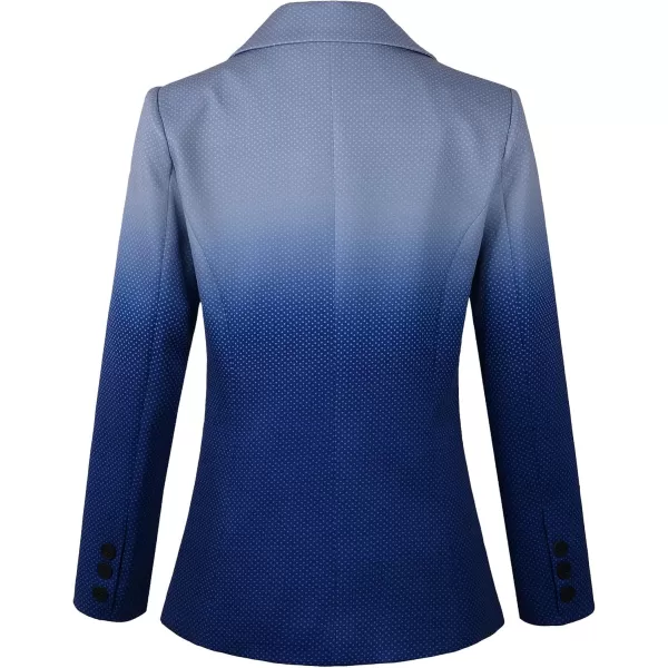 Beninos Womens Blazers Casual One Button Blazer JacketBlue