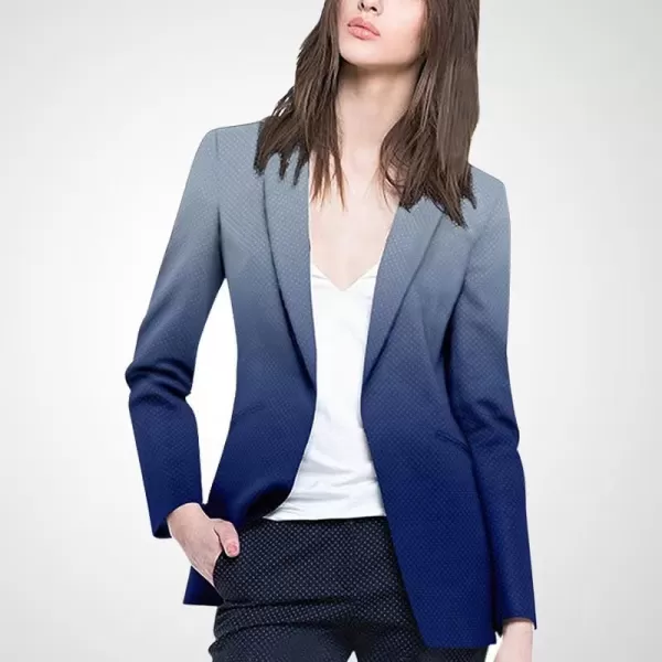 Beninos Womens Blazers Casual One Button Blazer JacketBlue