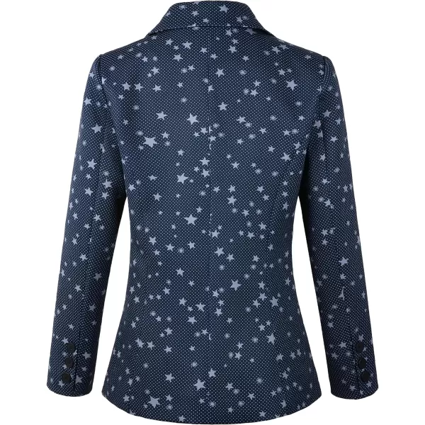 Beninos Womens Blazers Casual One Button Blazer JacketNavy
