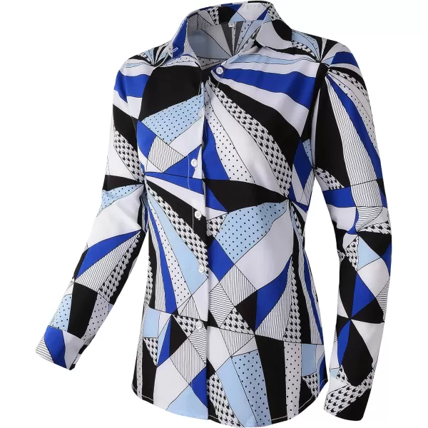 Beninos Womens Casual Blouses Long Sleeve Button Down Shirt8101