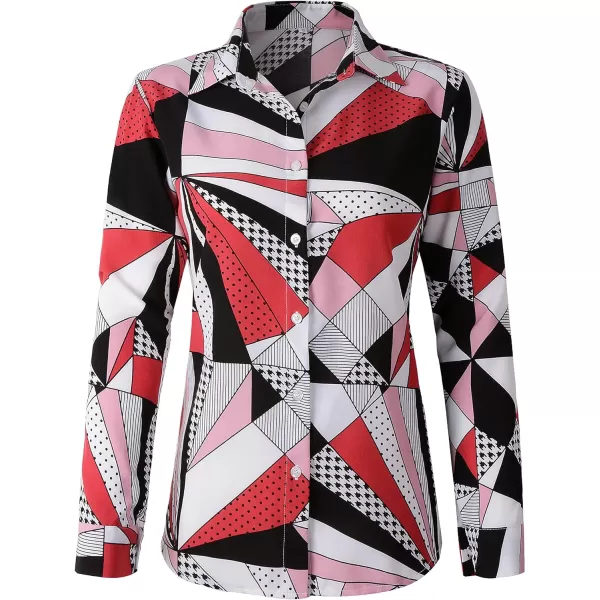 Beninos Womens Casual Blouses Long Sleeve Button Down Shirt8102